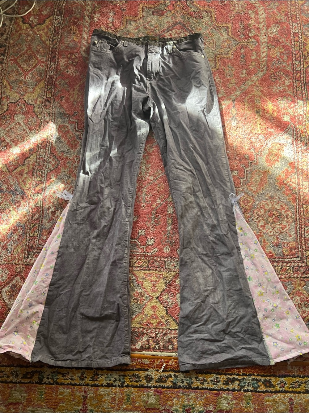 it jeans Lavender-Gray Casual Pants with Back Pocket Detail